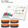 Cartouches de toner - 117A (W2070A-W2073A) - Pack 4 CMJN - Compatible HP Color Laser MFP - Rendement 1000/700