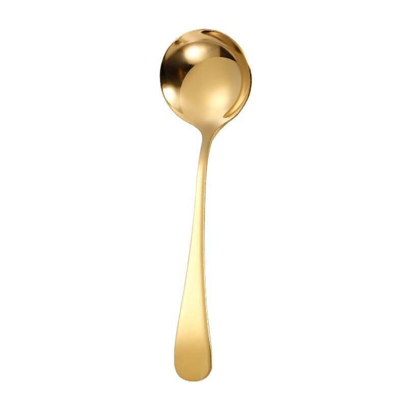 European Style 304 Stainless Steel Pink Gold Fruit Spoons (Set of 3)