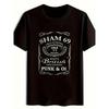 Camiseta Gráfica Sham 69 Vintage Punk Y Oi para Hombre, Ligera de Corte Relajado con Cuello Redondo y Mangas Cortas con Letras Punk del Reino Unido y Logo de Sham 69, Retro