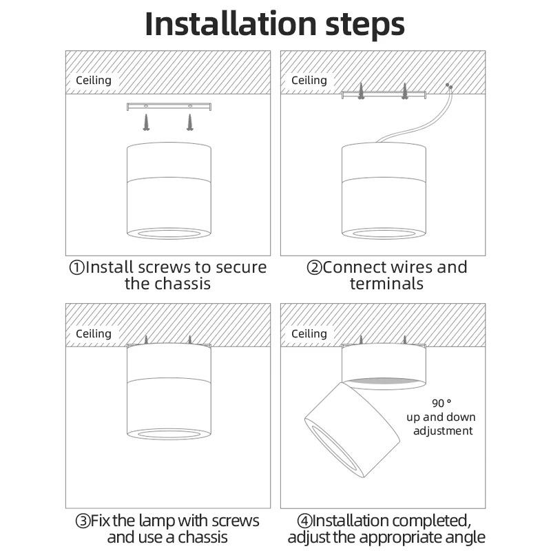Modest Ceiling Lamps Surface/Embedded Ceiling Spot Lighting Dimmable Ceiling Lamps Room Round Bedroom Home and Decoration