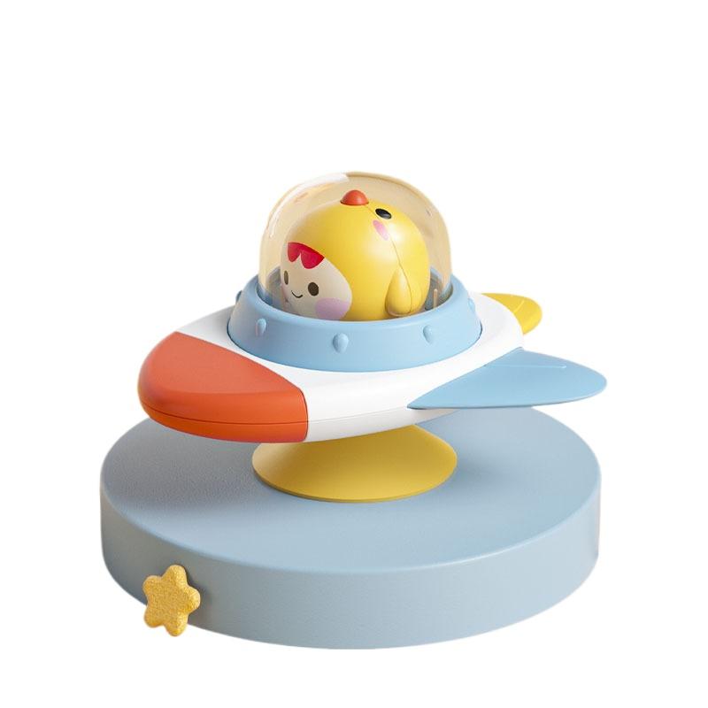 Baby Montessoris Spin Cup Top Bath Toys Bathing Sucker Spinner Suction Sensory Toy Rotating Rattles Early Educational Fidget Toy