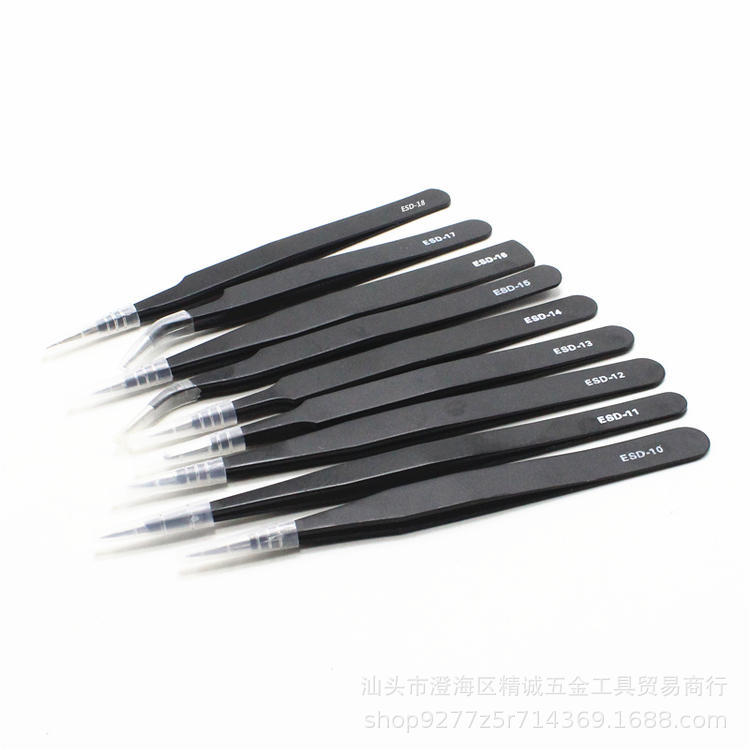 1.5mm Stainless Steel Precision Tweezers for Electronics, Eyelash, and Nail Art