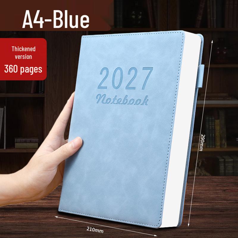 פנקס רשימות פרימיום A5 לסטודנטים ועסקים 2025 - לוגו מותאם אישית, דפים עבים, יומן A4
