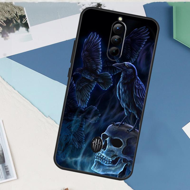 

Crow Raven Dark Skull For Nubia Red Magic 10 9 8 Pro Plus 6 7 6S 7S Pro 5G 6R RedMagic 8S 9S Pro Plus Phone Case Red Magic 6s Pro