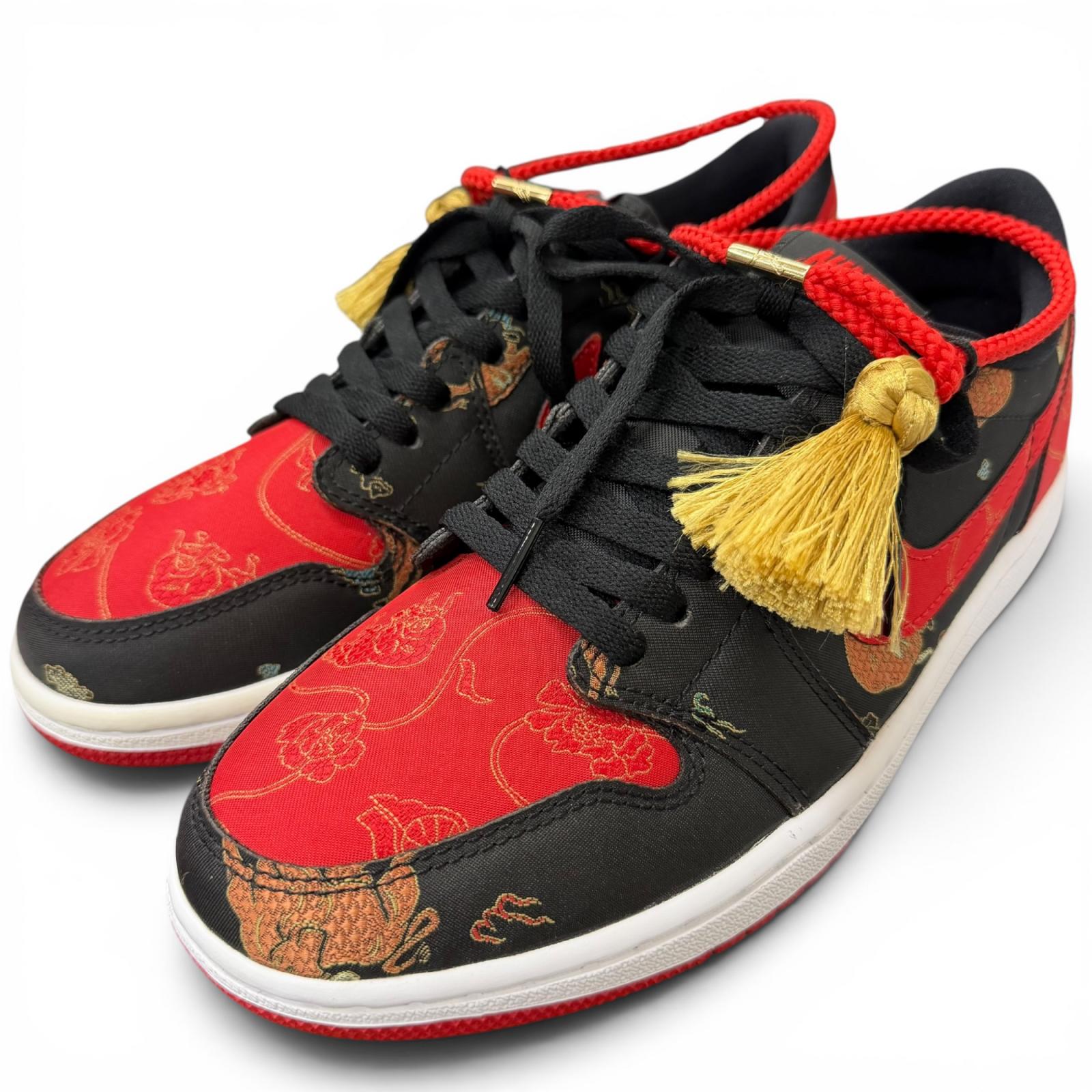 Pristine NIKE Low cut sneakers AIR JORDAN1 LOW OG CNY Chinese New Year black Used