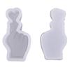 3D Mini Heart Gesture Candle Silicone Mold Diy Geometry Candle Maker Chocolate Plaster Handmade Soap Resin Mold Home Decoration