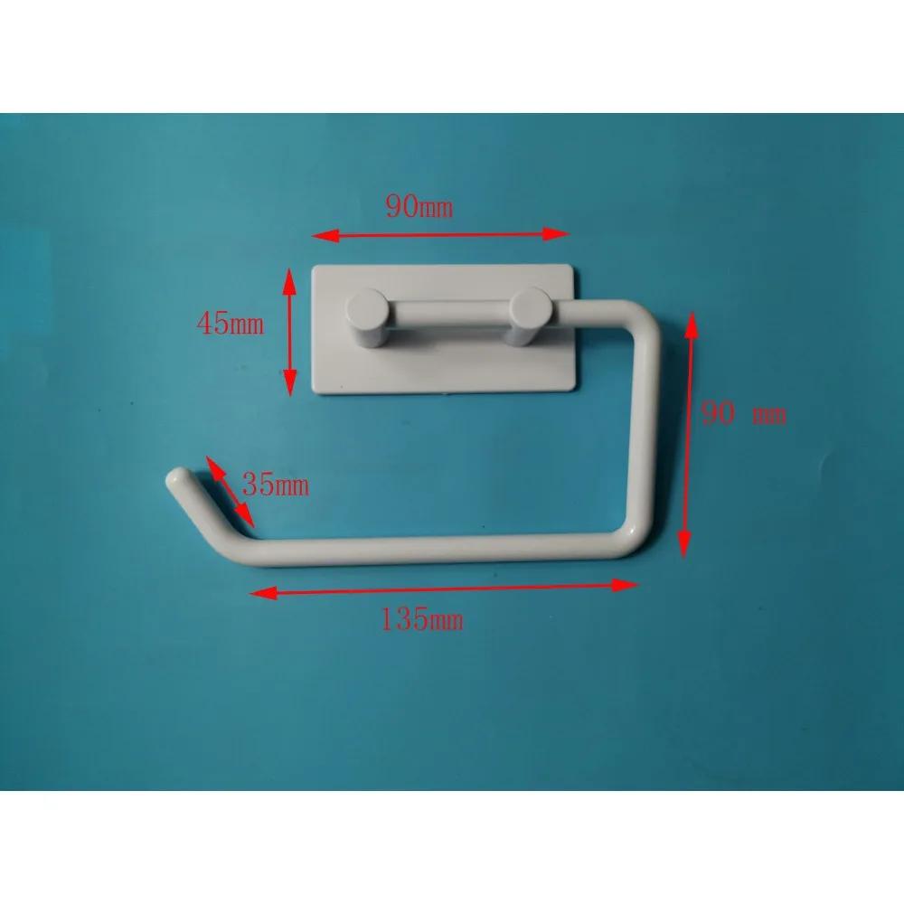 Plastikowy Uchwyt na Chusteczki Haczyk Łazienka Toaleta Bez Dziurkowania Uchwyt na Papier w Rolce Ścienny Uchwyt na Chusteczki do Toalety do Domu