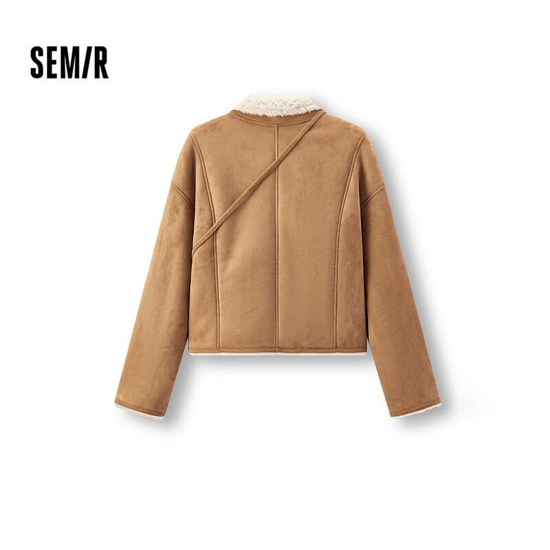 

Semir Women s Faux Suede Shearling Barn Jacket XL