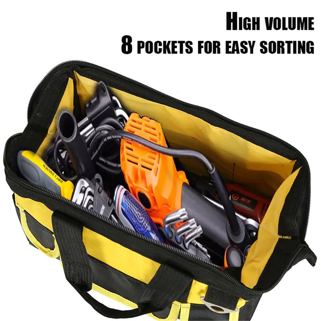 14in Oxford Cloth Canvas Tool Bag for Electrician Tools Multi-pocket Waterproof Tool Pouch Tool Organizer 2025 New