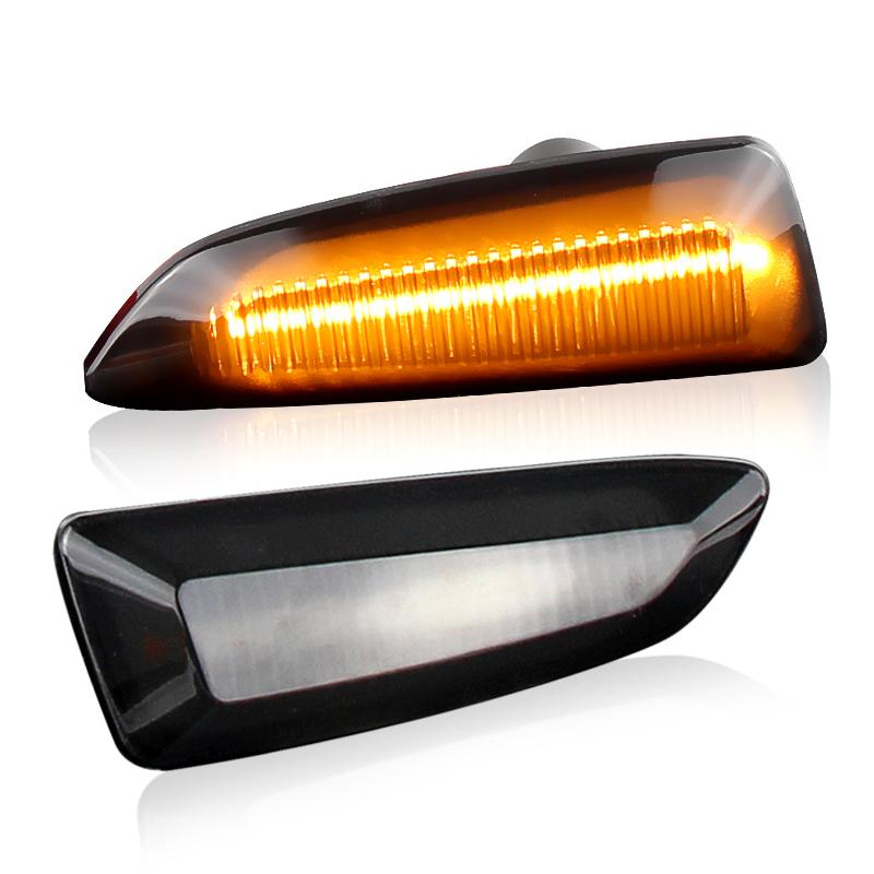 

2pcs Dynamic Side Indicator LED Repeater Turn Signal Marker Light For Opel Astra J Zafira C Insignia B Grandland X OEM:13193574