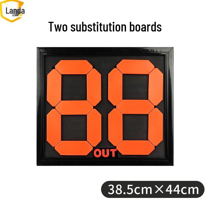 Landa Manual Two-Digit Football Substitution Board