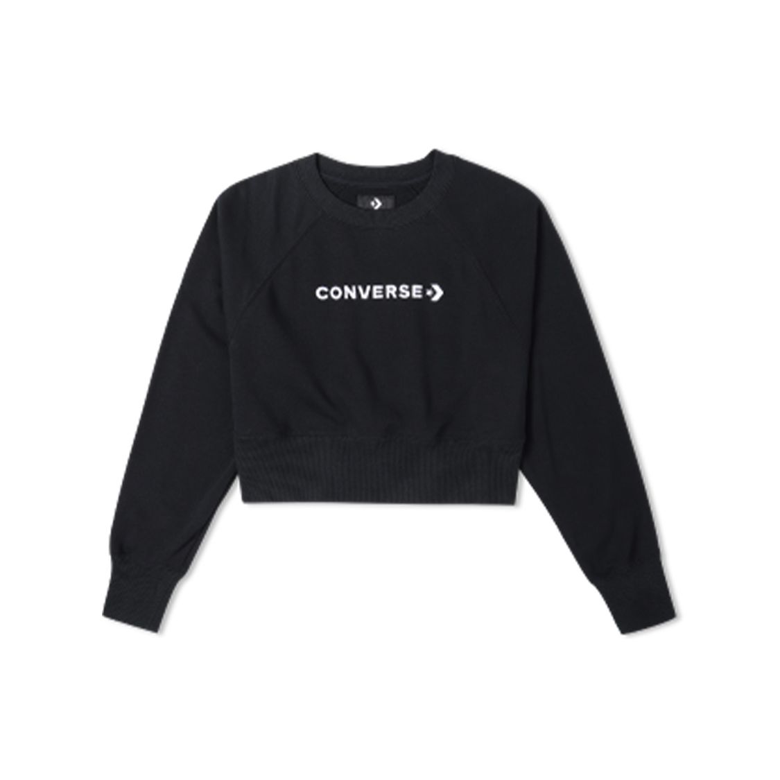 

Толстовка с круглым вырезом Converse Printed Logo Женские топы Черный 10024731-001