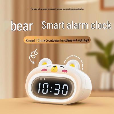 Adorable Bear Timer & Alarm Clock for Kitchen and Study