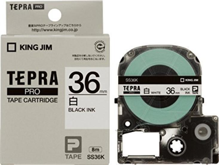 

King Jim PRO Tape White 00038918 of Cartridge, Label, SS36K, (Pack 3) білий
