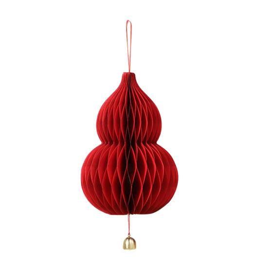 Christmas Tree Hanging Ornament Set Easy Assembly Festive Hanging Decor 3D Honeycomb Paper Decoration