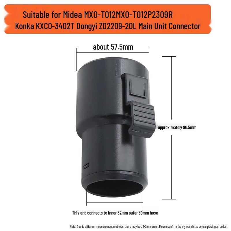 Universal Air Inlet Adapter for Industrial Vacuum Cleaner Hose
