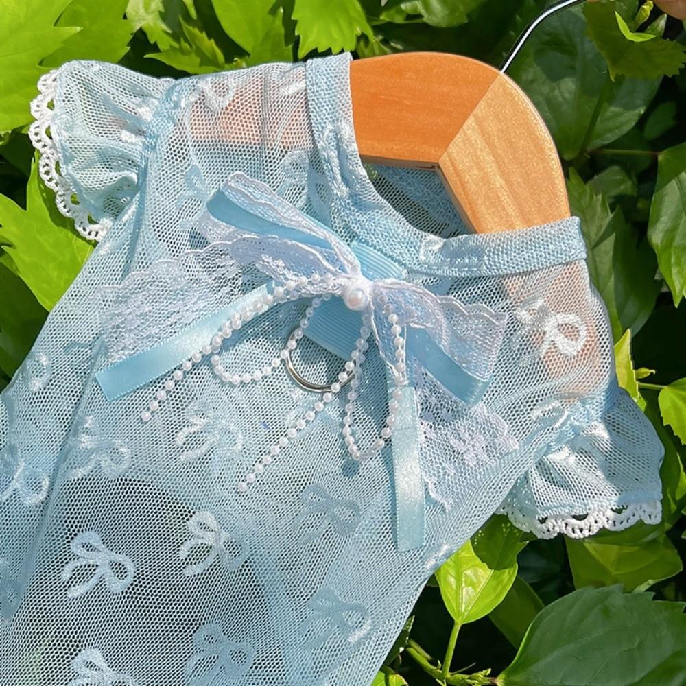 Hollow Out Anti Mosquito Bite Dog Vest UV Protection Anti Shedding Pet Clothing  Outdoor