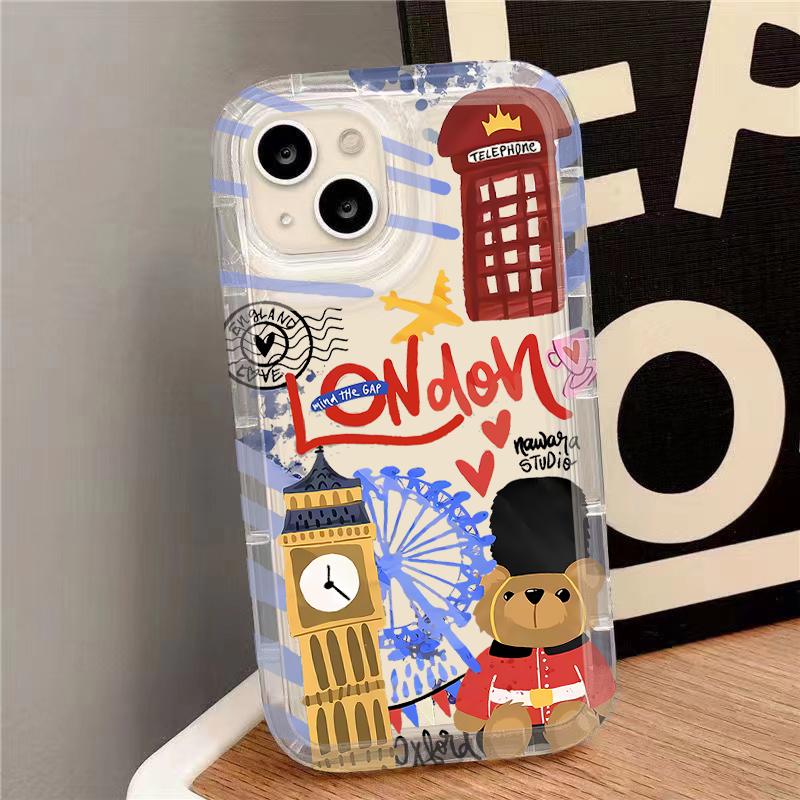 

Graffiti Architecture Series Phone Case For iPhone 17 16 15 14 13 12 11 Pro Max 17 Air 14 15 Plus 16E Shockproof Bumper Cover iPhone 12 Pro