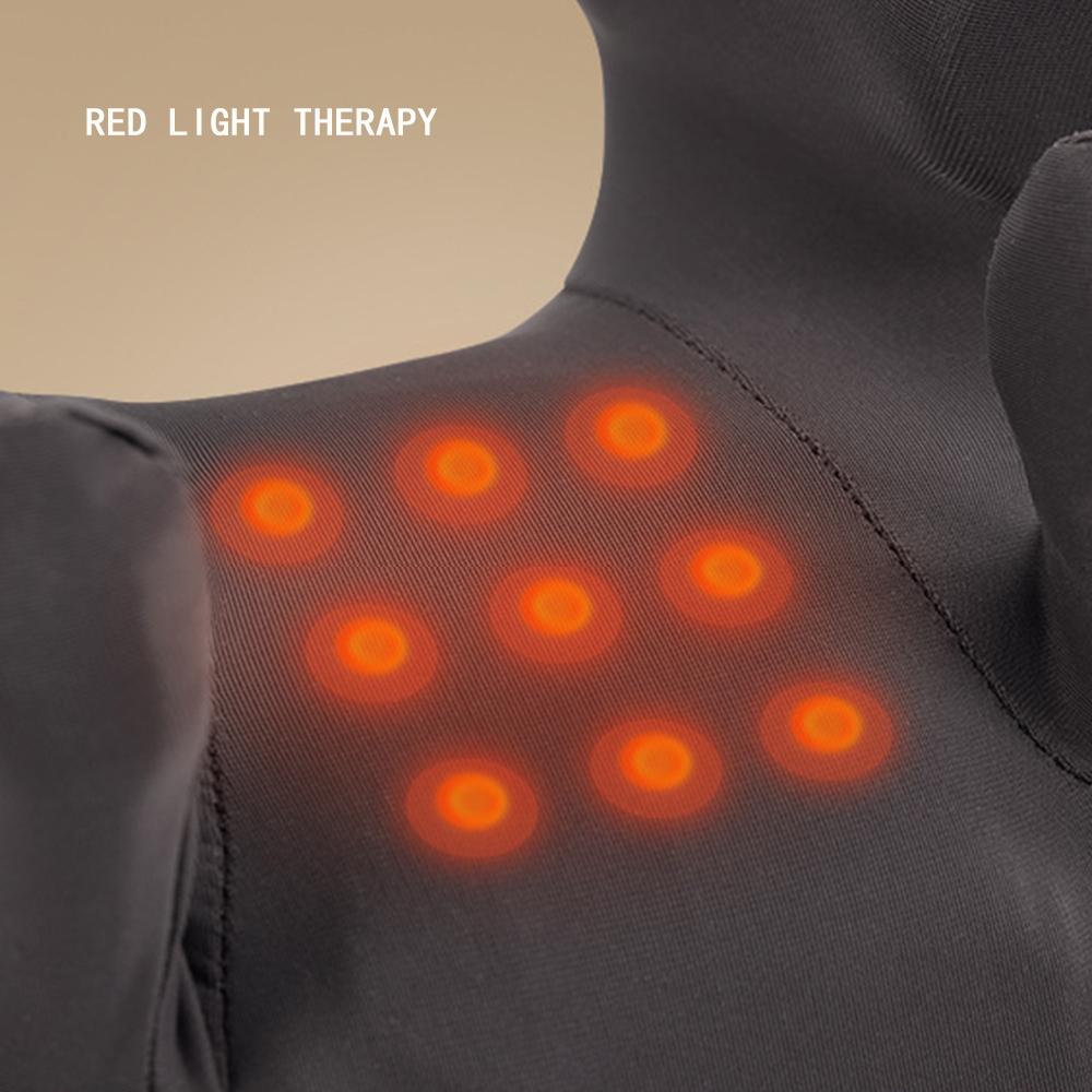 Shiatsu Neck and Shoulder Massager Heated Back Massager U Shape Deep Kneading Electric Massage Pillow Shawls For Neck Waist Leg