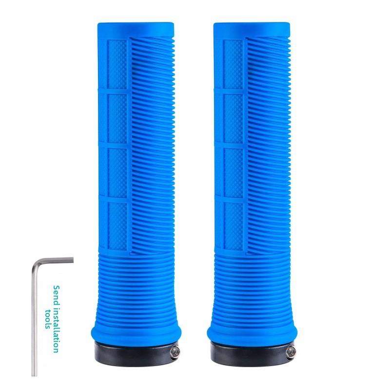 Mountain Bike Grip Camouflage Rubber Straight Soft Anti-skid Pair Handle Road Bike Straight Handle Anti-skid Grip Grip