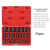 10/25Pcs Screw Extractor Set 3.2-10.3mm Heavy Duty Hex Head Screw Extractor Set