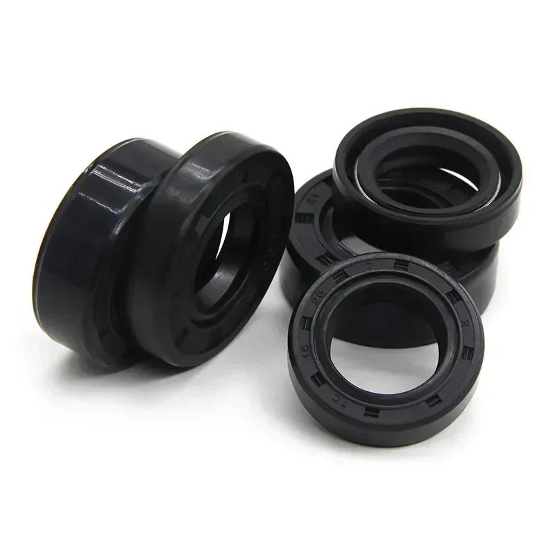 TC 16mm NBR Oil Seals Nitrile Rubber Shaft Double Lip Oil Seal Gaskets 16x22x4 16x22x7 16x25x5 16x26x7 16x30x7 16x35x7 16x24x7