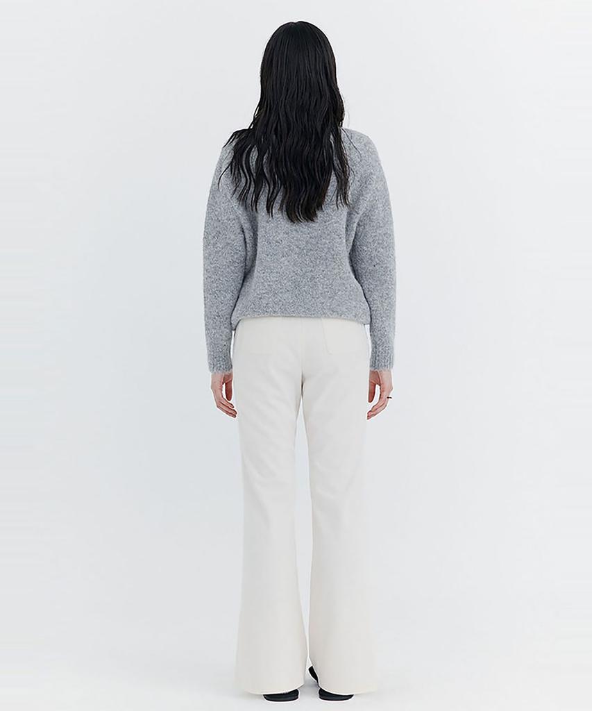 WNDERKAMMER Corduroy Semi-Bootcut Pants_Ivory
