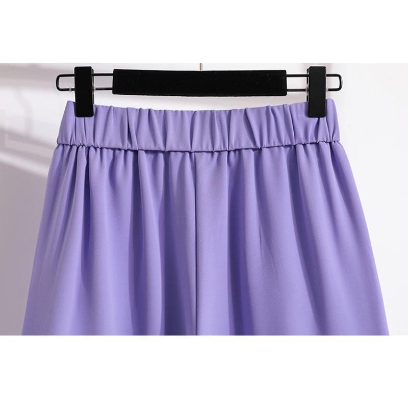 Dimanaf 2025 Plus Size Shorts Summer Women Solid Loose High Waist Casual Short Pants Basic New