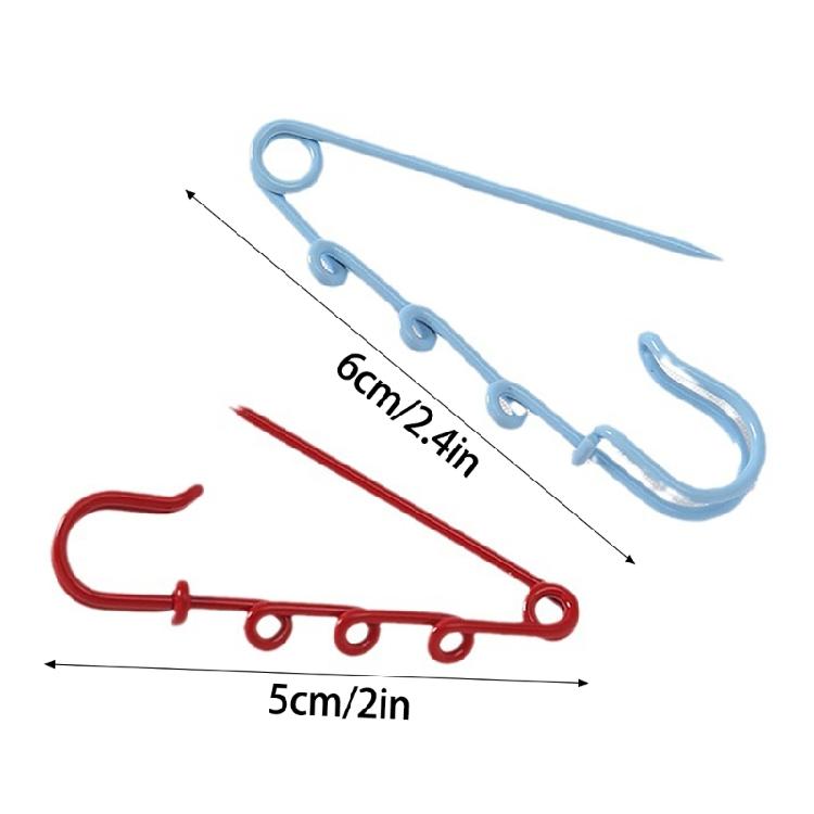 12pcs/Bag Brooch Pins Colorful Safety Pin DIY Crafts Sewing Supplies Accessories