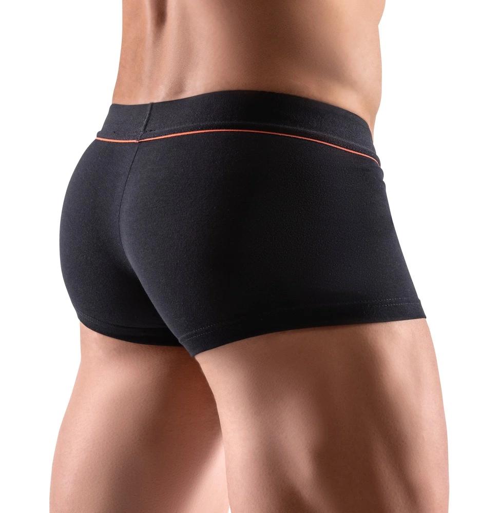 Svenjoyment - Black Men's Boxer Shorts With Red Thin Waistband 2XL