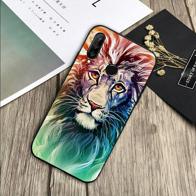 Lion Animal For Huawei Nova 8i 11i 12i 12s 9 10 SE Y60 Y70 Y90 Y72 Y73 Y61 Y91 P60 Pro P30 P40 Lite Case