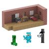 Grigioy Minecraft Compatible Magnetic Block House Series, Set of 3 Popular Figures (Brick House)