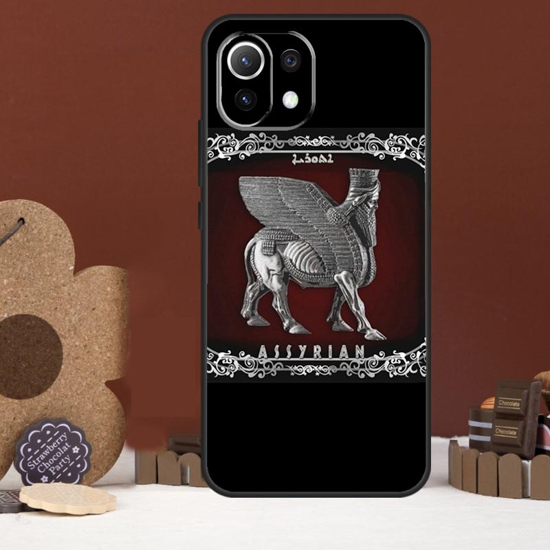 

Lamassu Assyrian Winged Lion Case For Xiaomi 15 14 Ultra 13T 14T 15T 17 Pro Max POCO X7 Pro X5 X6 F5 F6 F7 F8 Ultra Cover Xiaomi 17 Pro