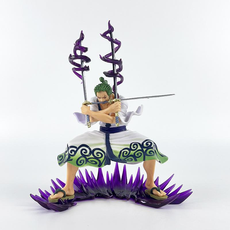 One Piece Onigashima Luffy, Zoro, Ace, & Sanji Anime Figurine Set