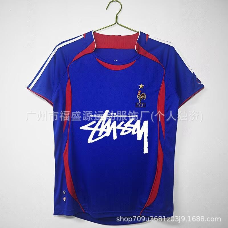Retro Jersey Brazil Argentina Germany England Portugal Spain Signature Short Sleeved Football