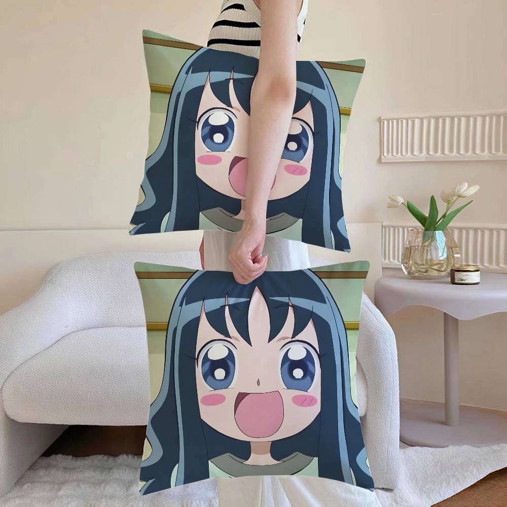 E-Erika Kurumi Pillow Case Sofa and Living Room Decorative Cushion Covers Dust-proof and Mite-proof Invisible Zipper