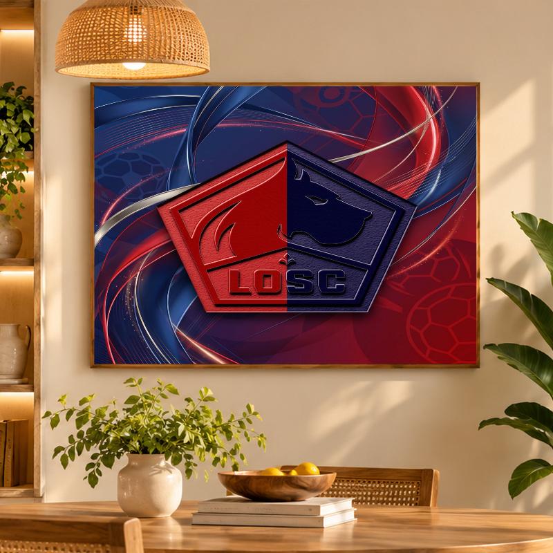 5D Diamond Painting LOSC Lille FC DIY Full Drill Diamond Art Kit Home Decoration