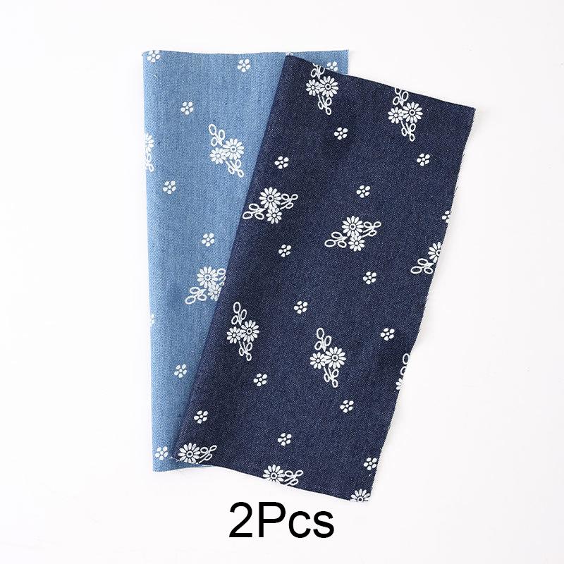 

1 Набор Дизайнерские Джинсовые Обрезки Переработанные Джинсовые Ткани Кусочки Ручная Работа Ремесло Джинсовые Заплатки Джинсовый Пэчворк 25X25см 25*25cm