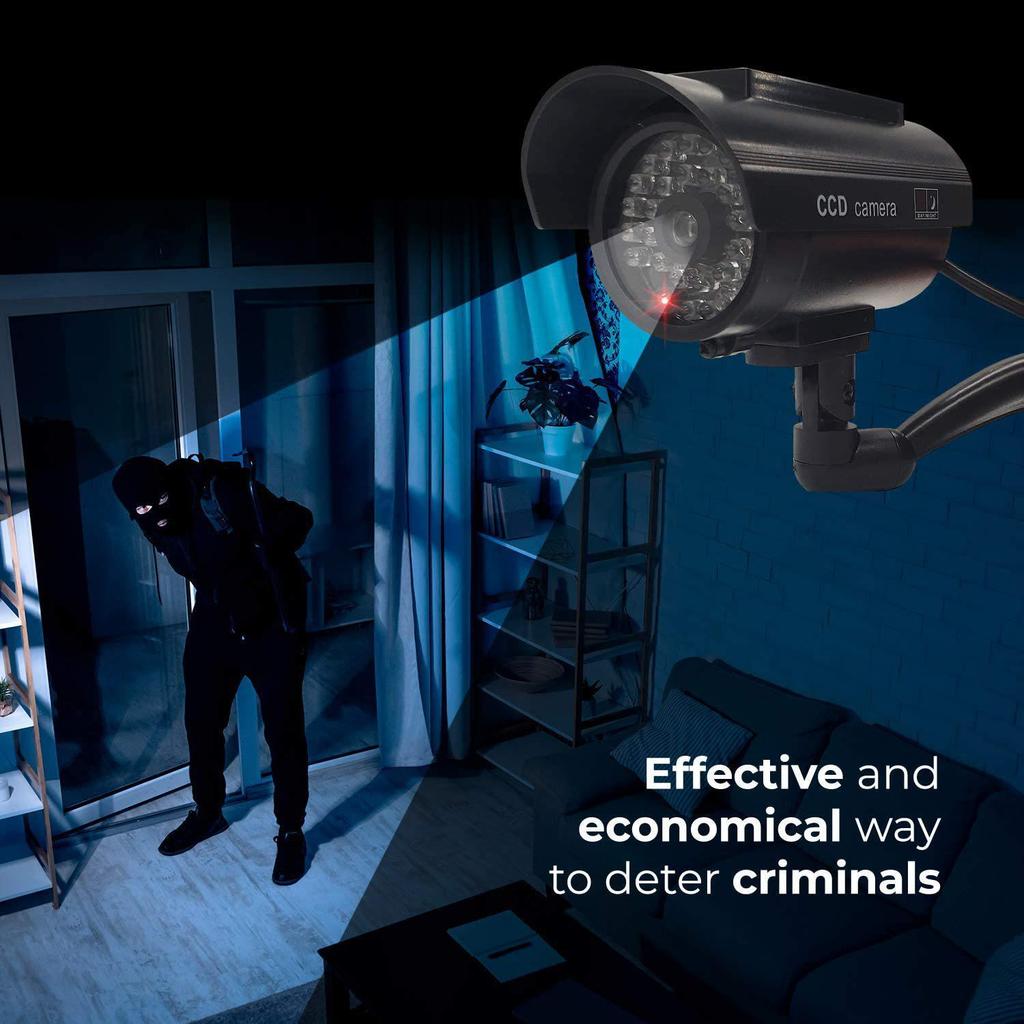 Solar-Powered Dummy Surveillance Camera Model