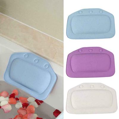 Cómoda bañera de hidromasaje con reposacabezas para el cuello y ventosa para baño