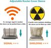 Funda protectora para enrutador WiFi, tejido antiradiación, bolsa de protección contra radiación EMF, bloqueo de RF, tamaño 5G Guard 2
