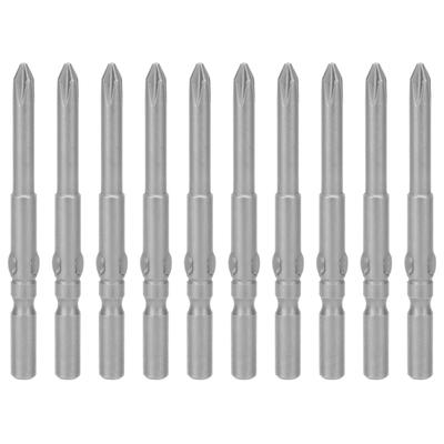 10 Stück 4mm Schraubendreherbit S2 Legierter Stahl Elektrischer Kreuzschlitz Magnetischer Schraubendreherbit Satz