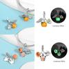 Coppercharms Ghost&Pumpkin New Halloween Party Luminous Beads Fit Original Bracelet Diy Jewelry Gifts For Women
