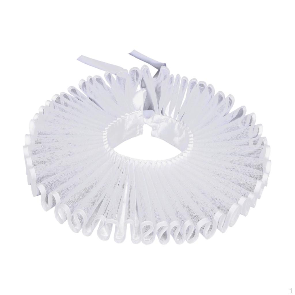 Elżbietańska Kryza Klauna Wygodne Falbankowe Kołnierze na Halloween Średniowieczne