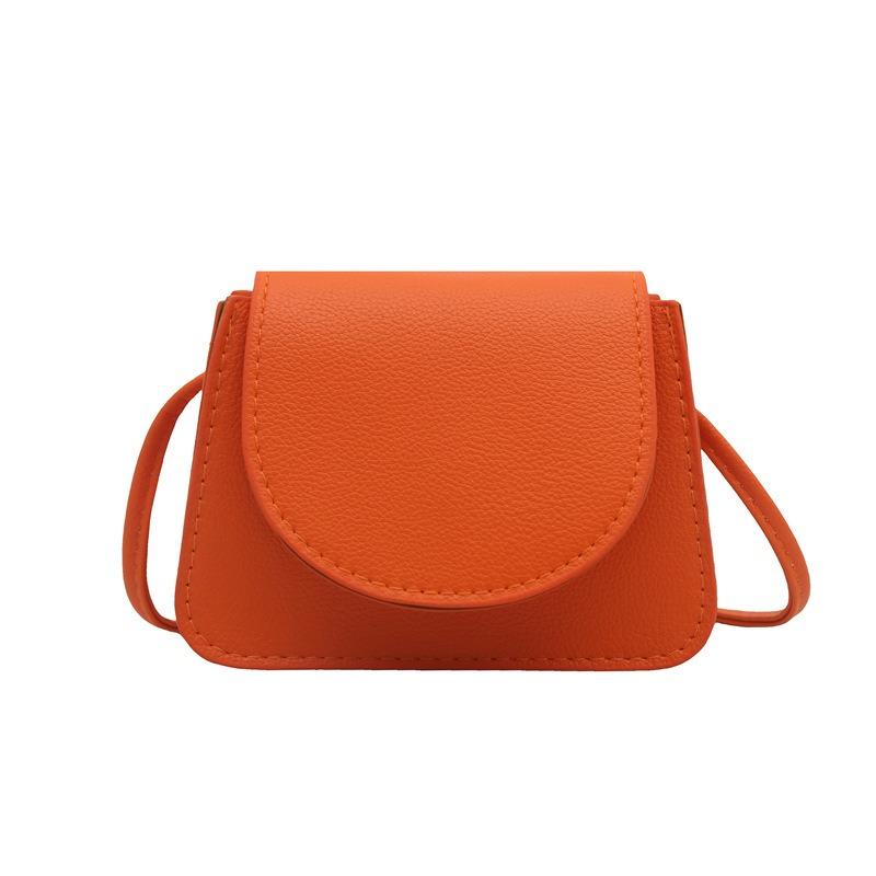 Casual versatile lightweight solid color women's shoulder bag simple and portable mini square bag lipstick bag messenger bag