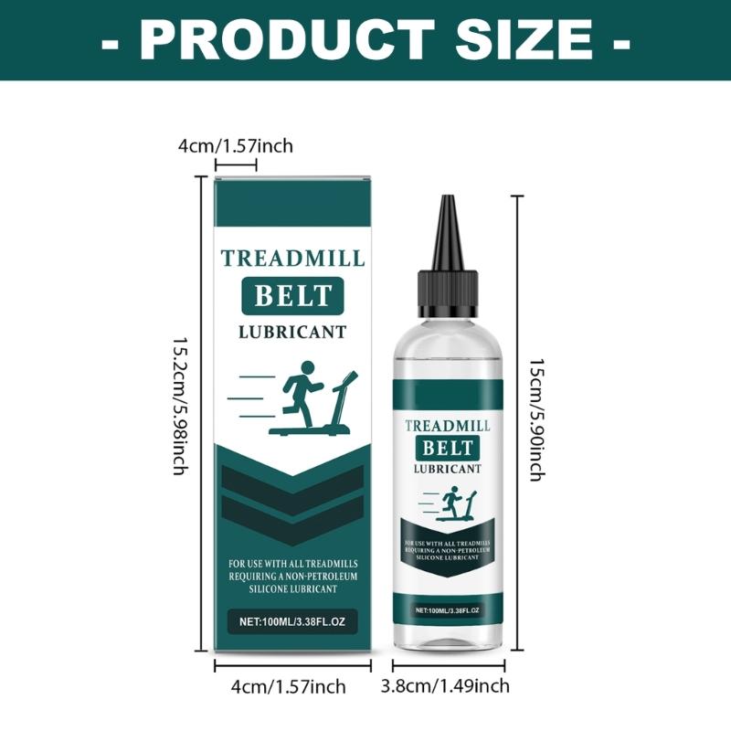 100ml Speciální maziva pro běžecký pás Nástroj pro údržbu běžeckého pásu Prémiový silikonový olej Běžecký pás Maziva pro běžecký pás