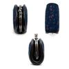 [Inden-ya] Coin Purse Nagomi Dragonfly Traditional Koshu Inden Deer Leather Lacquer Original Brand (No. 7518) Navy