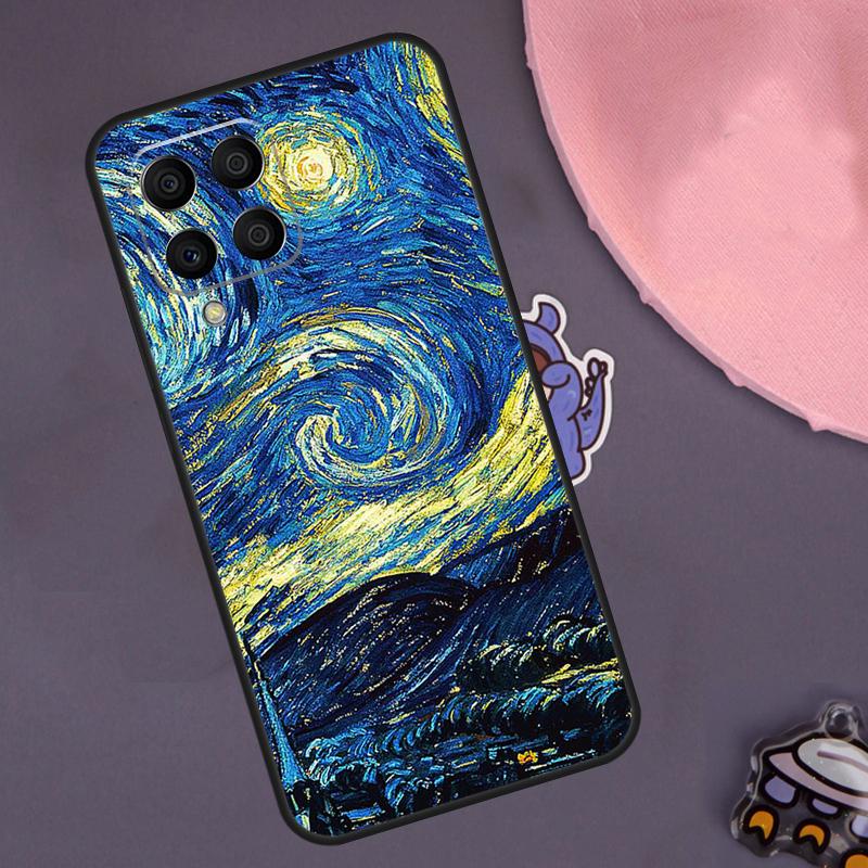Oil Painting Van Gogh Case For Samsung Galaxy M23 M33 M53 M13 M12 M32 M52 M55 M14 M34 M54 M20 M51 M21 M30s M31s