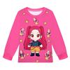 Children's Fashion Suit Skirt Round Neck Long Sleeve Top Pants