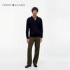 Tommy Hilfiger Pulover polo tricotat în coș pentru bărbați, din bumbac